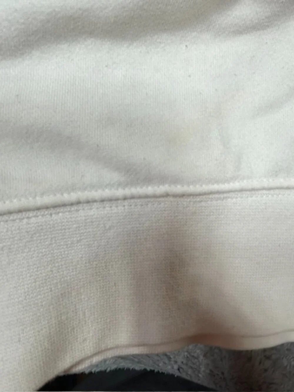 Nike Air Hoodie Women's M White Gray Fleece Center Swoosh Oversized DD5417 SPOTS